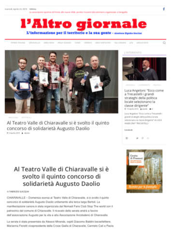 Paola e Carmelo Calì al teatro Valle di Chiaravalle hanno parlato di Insieme a Marianna