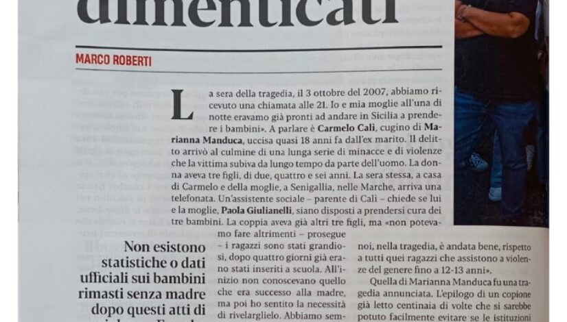 Femminicidi, quegli orfani dimenticati (Espresso, settembre 2025)_page-0001 Femminicidi, quegli orfani dimenticati (Espresso, settembre 2025)_page-0001
