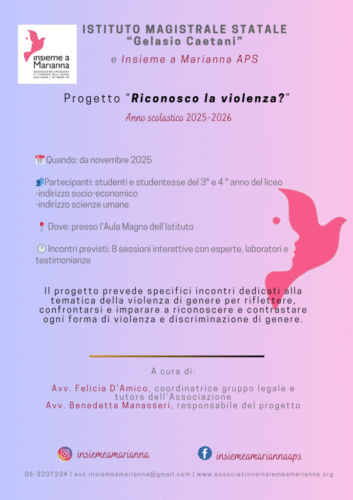 Progetto Riconosco la violenza