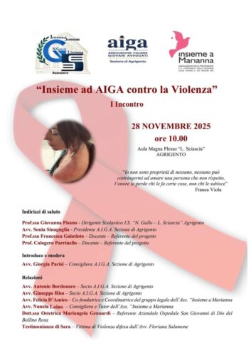 LOCANDINA AGRIGENTO - 28 NOVEMBRE 2025