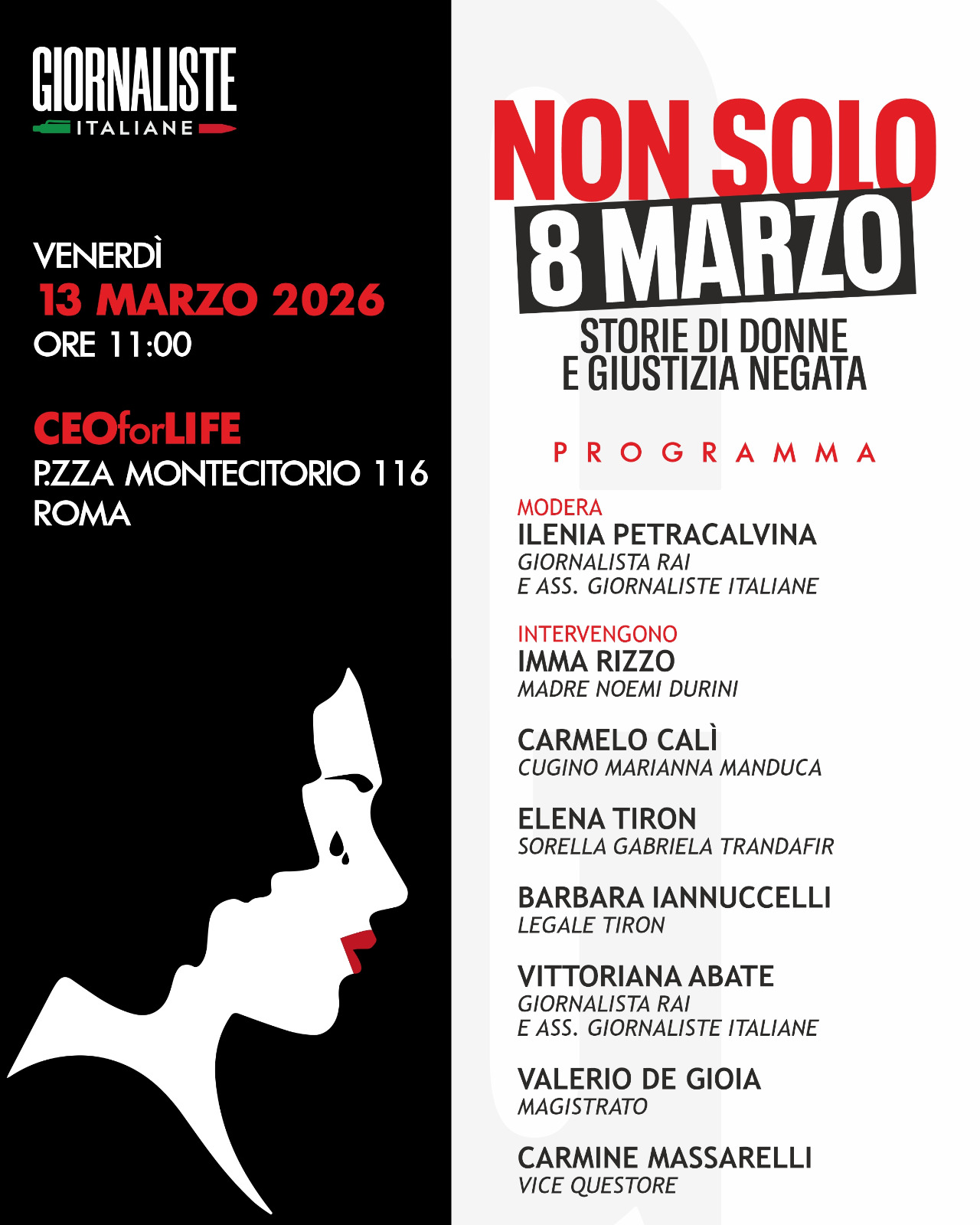 Evento 13 marzo 2026